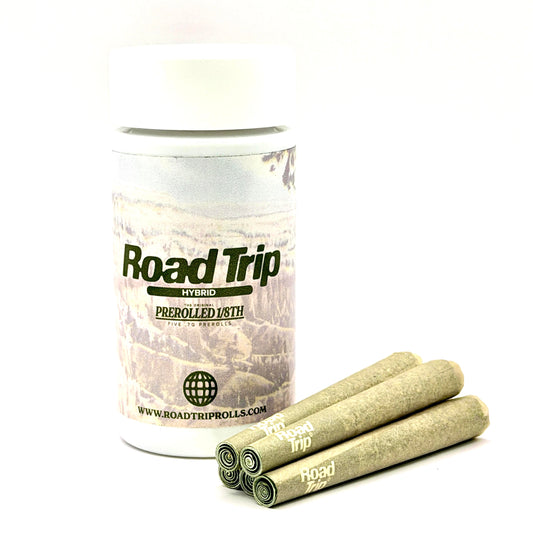 THE ROAD TRIP PREROLLED 1/8TH | 5x .7g PR | 25 CASE COUNT (MA)