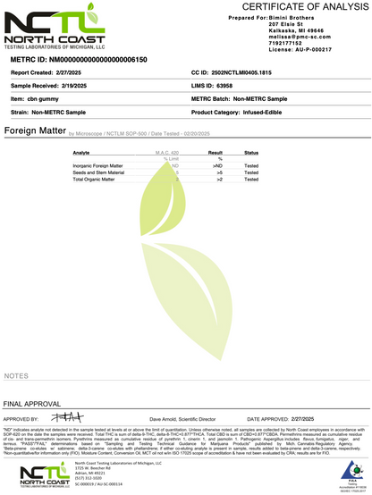 20MG CBN + 50MG Magnesium Gummies | 10 Pack